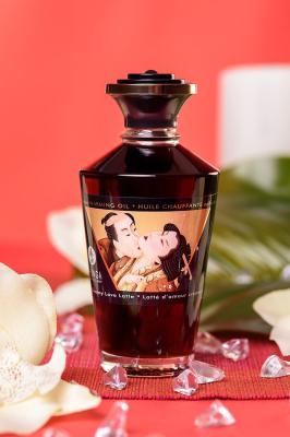 Съедобное массажное масло Shunga Creamy Love Latte, разогревающее, «Любовный крем латте», 100 мл