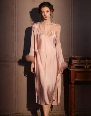 Нежная сорочка с халатом