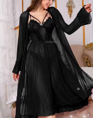 Соблазнительная сорочка с халатом