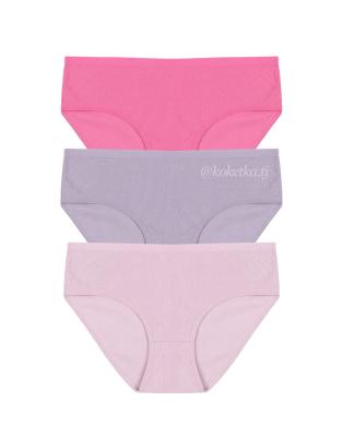 Набор хлопковых трусиков — слип (3 шт) (XL, 2XL, 3XL)