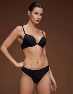 Бюстгальтер (пуш-ап) с трусиками бразилиана