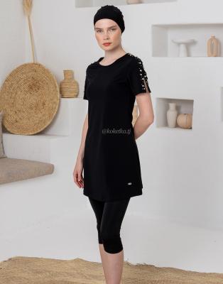 Модный купальник с короткими лосинами