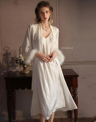 Нежная сорочка с халатом