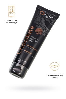 Съедобный интимный гель Orgie Lube Tube Chocolate, на водной основе, 100 мл
