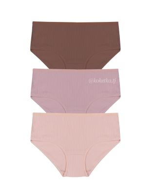 Набор хлопковых трусиков — слип (3 шт) (XL, 2XL, 3XL)