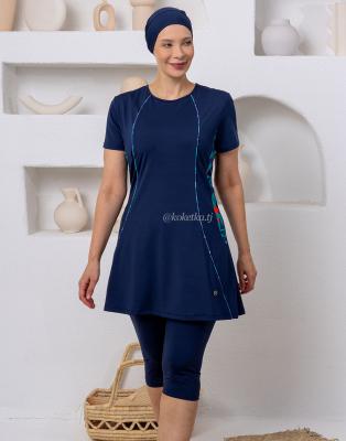 Модный купальник с короткими лосинами