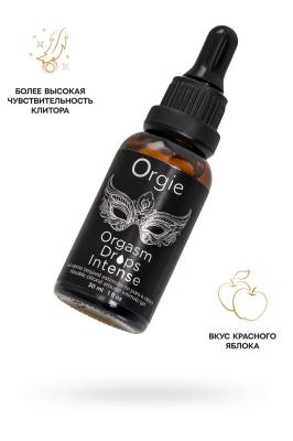 Возбуждающий съедобный гель для клитора Orgie Orgasm Drops Intense, 30 мл 