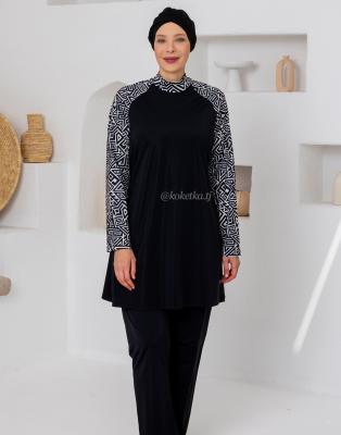 Модный купальник с лосинами (3XL, 4XL, 5XL, 6XL)