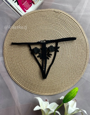 Эротические трусики-стринг с доступом