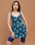 Модный купальник с короткими шортами (4XL, 4XL/5XL, 5XL, 5XL/6XL, 6XL)