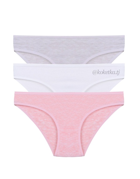 Набор хлопковых трусиков — слип (3 шт) (S/M, L/XL)
