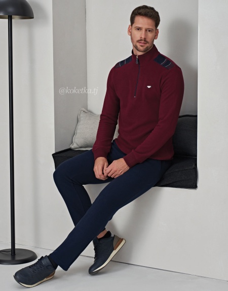 Теплый модный домашний костюм