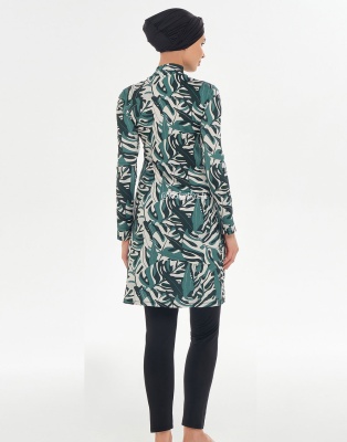 Модный купальник с лосинами   