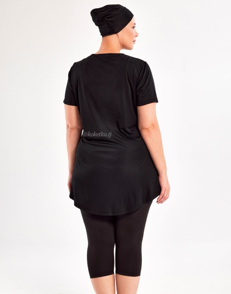 Модный купальник с короткими лосинами (3XL, 4XL, 5XL, 6XL)