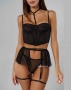 Сексуальный комплект белья с юбкой