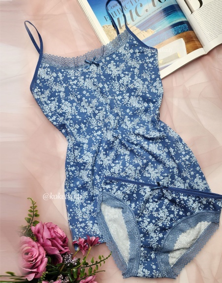 Комплект топ и трусики из хлопка