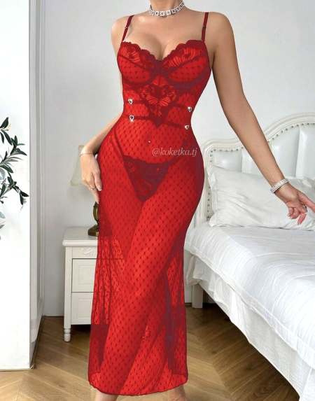 Сорочка с трусиками стринг