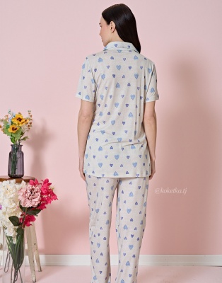 Домашний комплект с рубашкой и штанами