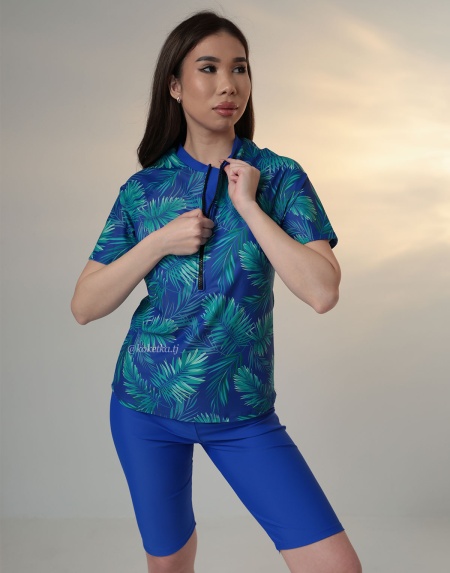 Модный купальник с шортиками