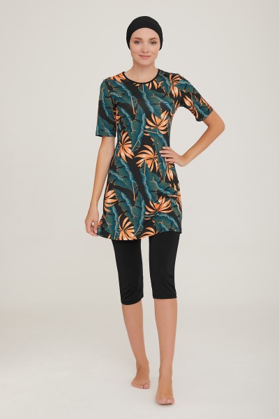 Модный купальник с лосинами   