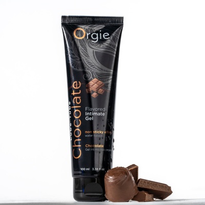 Съедобный интимный гель Orgie Lube Tube Chocolate, на водной основе, 100 мл