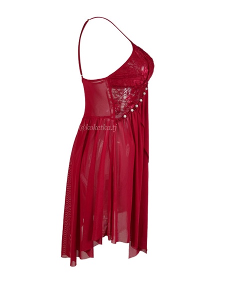 Нежная сорочка с трусиками стринг