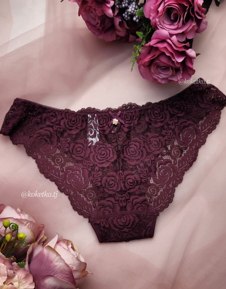 Кружевные трусики слипы