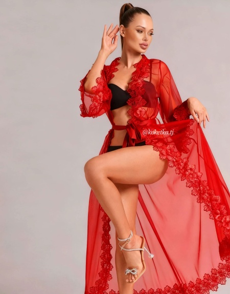 Прозрачный халат