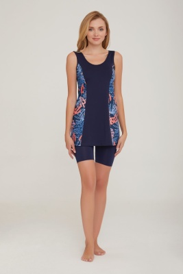 Модный купальник с короткими лосинами