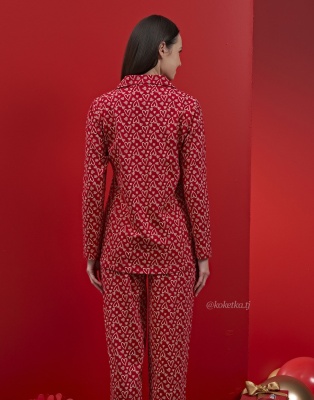 Домашний комплект с рубашкой и штанами