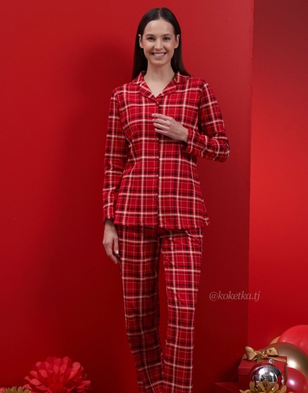 Домашний комплект с рубашкой и штанами