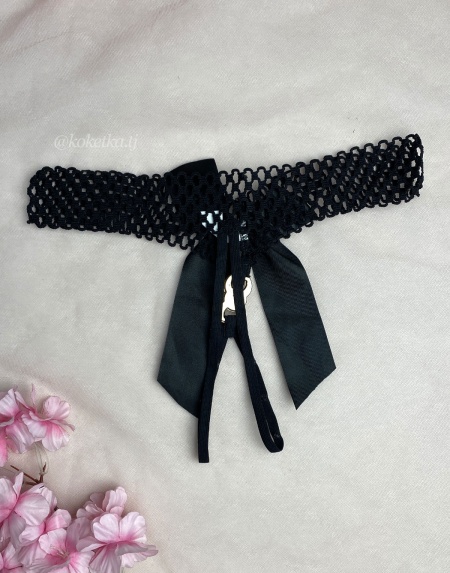 Эротические трусики-стринг с доступом