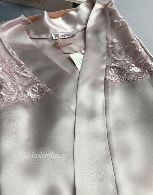 Атласная сорочка с халатом от Espuar