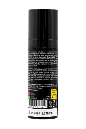 Съедобный гель с эффектом вибрации Orgie DUAL VIBE! Strawberry Gin And Tonic, на водной основе, 15мл