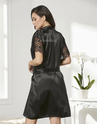 Атласная сорочка с халатом от Pierre Cardin