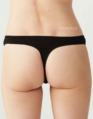 Набор трусиков — стринг от U.S. POLO ASSN (черный, бежевый, белый, фуксия, черный - 5 шт)