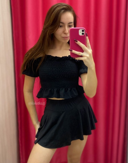 Раздельный купальник с юбочкой