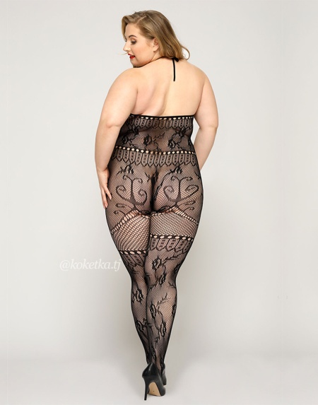 Бодистокинг в сетку (Plus Size)