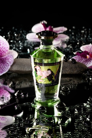 Съедобное массажное масло Shunga Midnight Sorbet, щербет, разогревающее, 100 мл