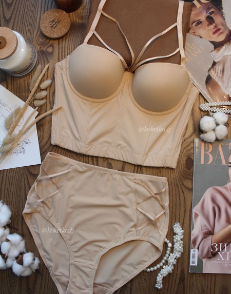 Бюстгальтер топ с трусиками