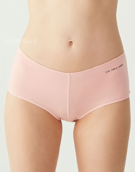 Набор трусиков-шорт U.S. Polo Assn (черный, бежевый, белый, красный, розовый - 5 шт)