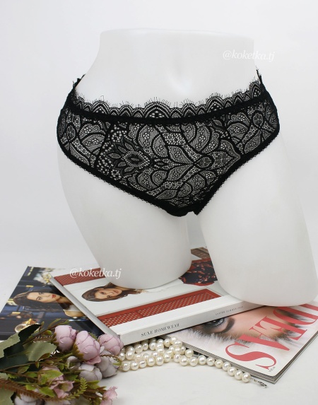 Ажурные трусики бразилиана со шнуровкой сзади
