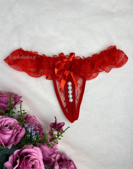Эротические трусики-стринг с доступом