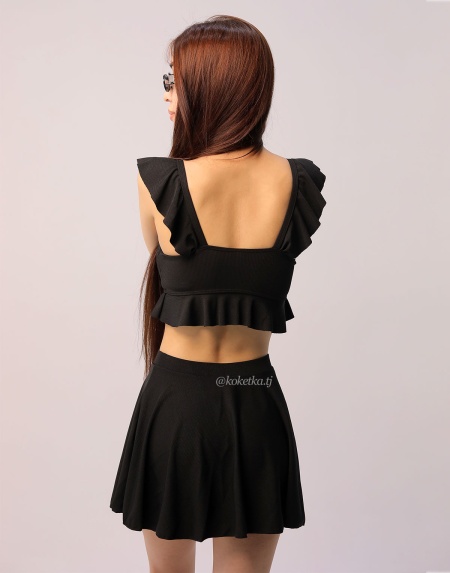 Раздельный купальник с юбочкой