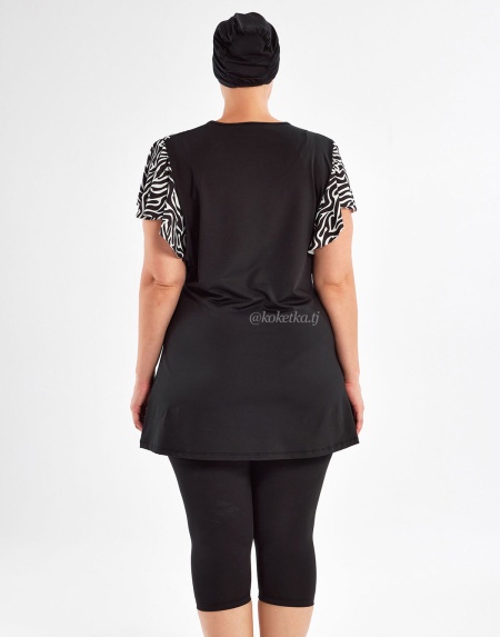 Модный купальник с короткими лосинами