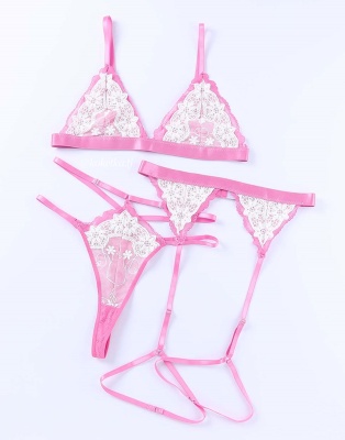 Бюстгальтер с трусиками и поясом