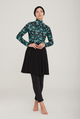 Модный купальник с лосинами   