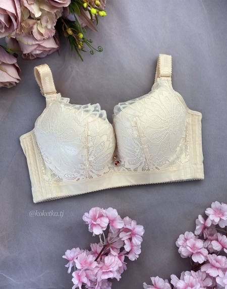 Кружевной бюстгальтер (большие чашки D, E)
