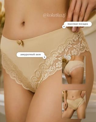 Гипюровые трусики слип