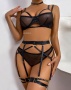 Бюстгальтер с трусиками и поясом